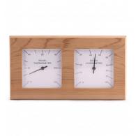 Sentiotec Thermo-Hygrometer Quadrat aus Espenholz
