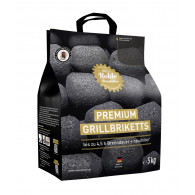  Die Kohle Manufaktur Premium Grillbriketts 5 kg  long tasting 