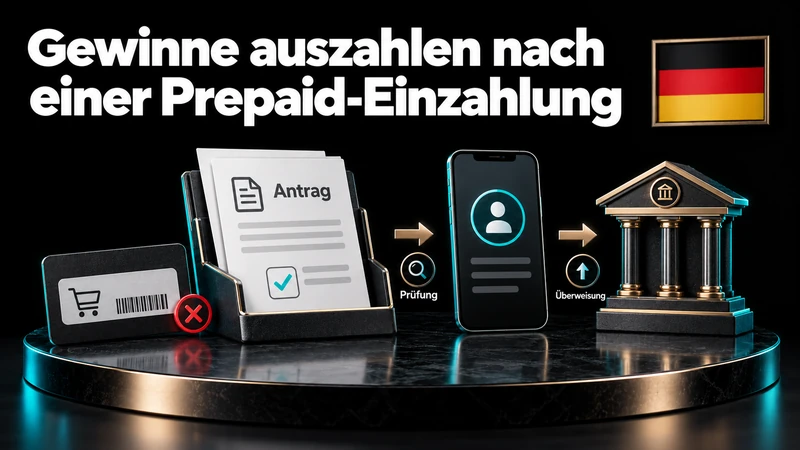 Auszahlungsantrag, Prüfung und Überweisung getrennt vom Gutscheincode