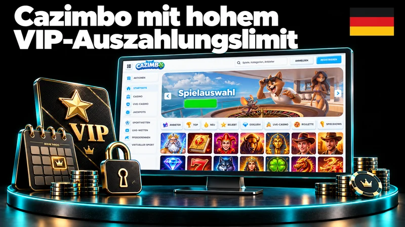 Cazimbo Lobby mit VIP-Karte, Kalender und geschlossenem Schloss
