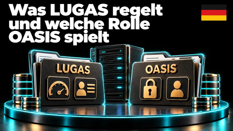 Getrennte Ordner für LUGAS und OASIS mit Budget- und Schutzsymbolen