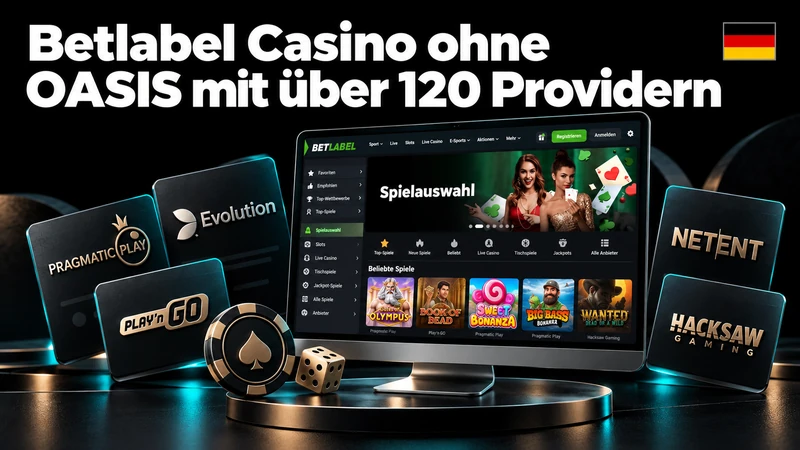 Betlabel Casino ohne OASIS mit über 120 Providern
